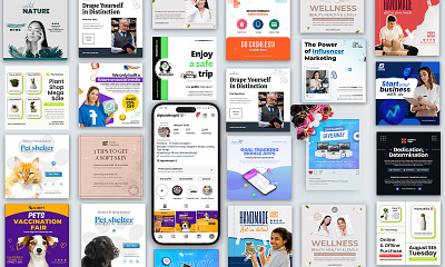 I will be your social media manager and content creator social post layout