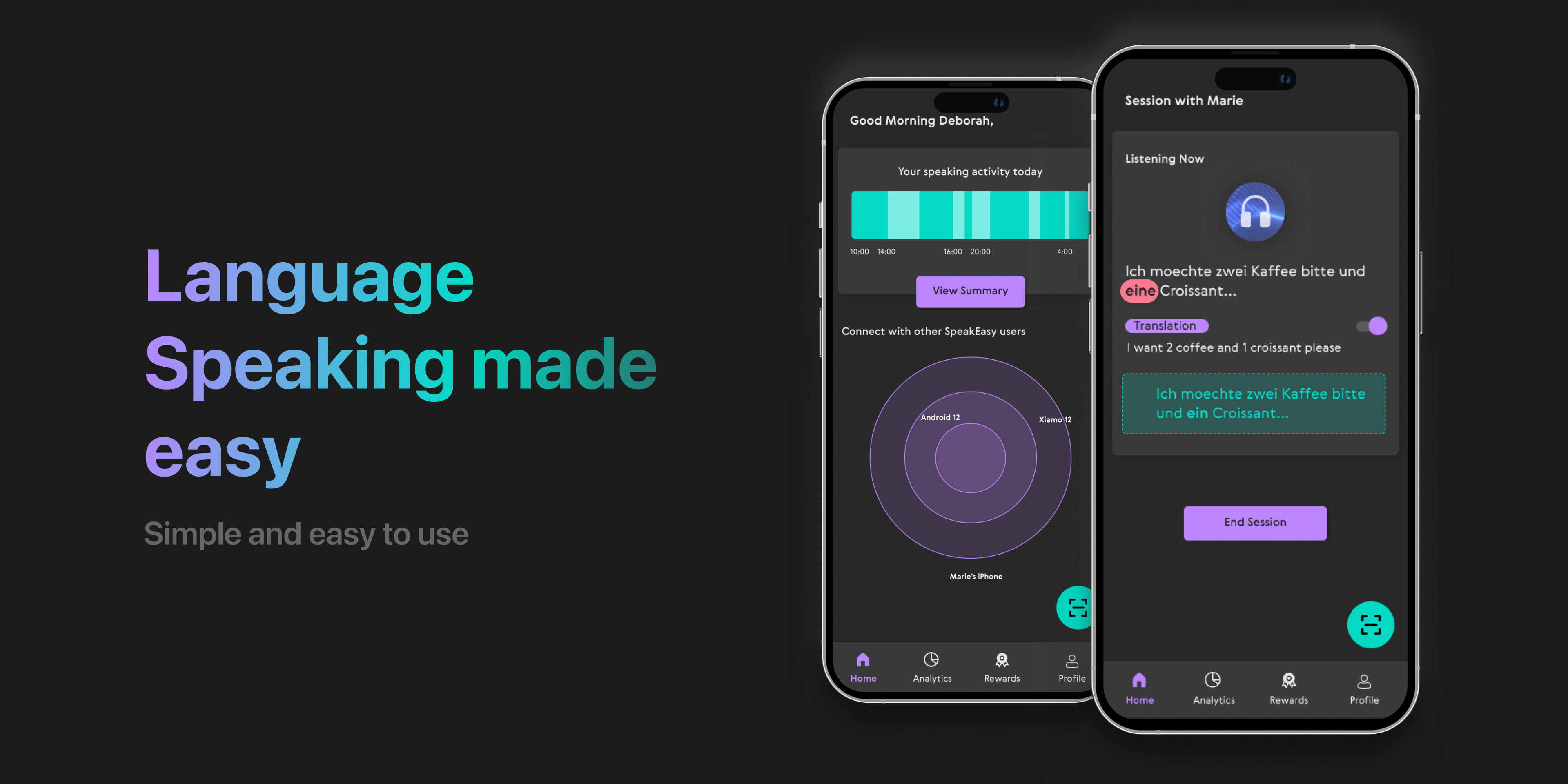 language learning app branding research ui ux design
