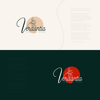 Verdantia (Botanical-Feminine) Logo Design brand guide brand identy branding design designinspiration designtrends graphic design logo logo designer logo needs logo trends logodesigner logofolio logomaker logotype visual design visual identy