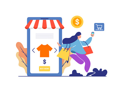 Flat Illustration for Business lead generation