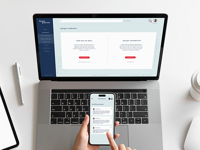 UX/UI design of HR and recruiting web application responsive ui ux uxui uxuidesign webdesign