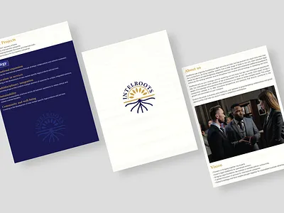 Company Profile Design for INTELROOTS branding brochure broucher broucher design catalog clean broucher company profile graphic design magazine minimal broucher office broucher print design profile profile design