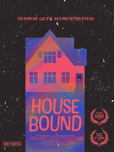 Horror Movie Poster Redesign Series: Housebound (2014) design graphic design poster design vector