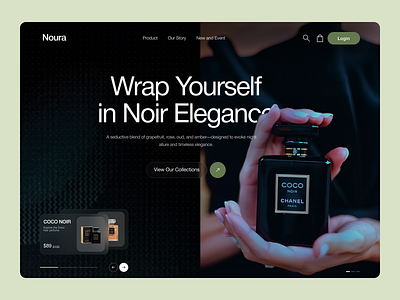 Noura - Ecommerce Website eccommerce we ecommerce ecommerce website design elegant online perfume website online shopping landing page oripio perfume perfume store perfume website shopify shopping sujon ui design web design website woocommerce