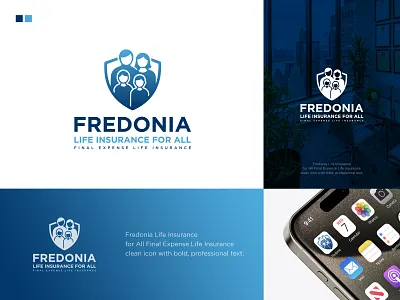 Fredonia Life Insurance Logo Design 3d animation branding graphic design logo motion graphics ui