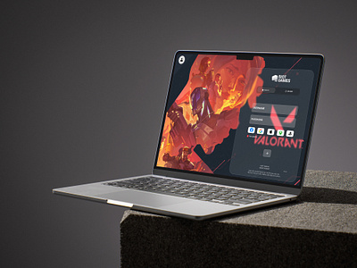 Valorant Game Login Page Redesign branding graphic design ui