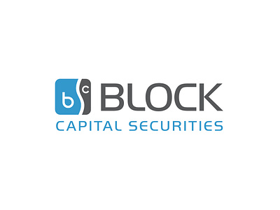 Block Capital Securities Logo visual communication