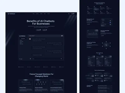 AI chatbot - Saaslanind page ai chatboad figma design mobile app mobile app design saas saaslanding page ui ui design ux ux design web web design