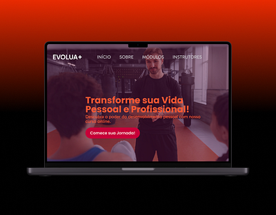 EVOLUA+ | Landing Page branding coach landing page psicology ui web design website