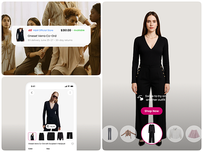 FitMe - AI Fashion App ai fashion artificial intelligence clothing design e commerce ecommerce app fashion fashion app fashion brand fashion mobile fashion website figma lifestyle minimalist mobile app nija product design shopping app stylist web app