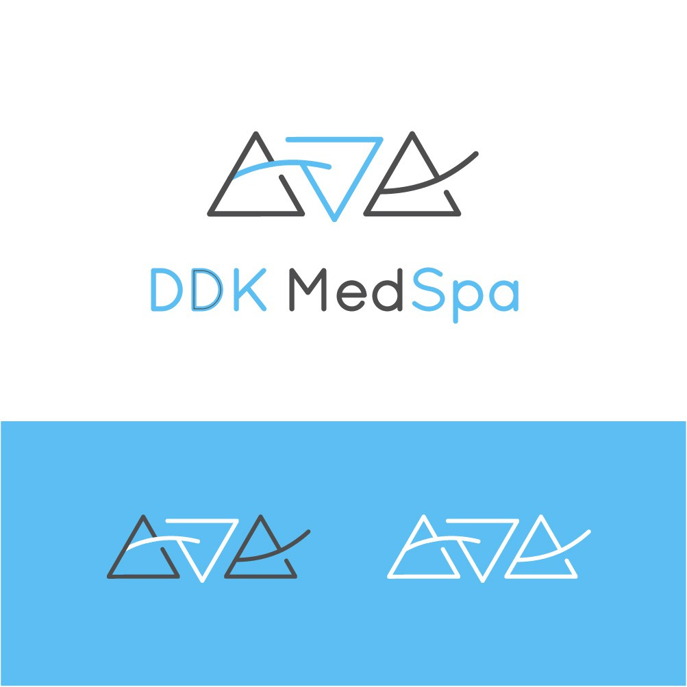 Logo for Medical Spa that is owned and operated by three doctors adobe illustrator branding geometriclogo graphic design illustration logo logo design