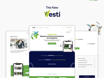 Vesti Redesign design landing page product design ui uiux user interface ux website