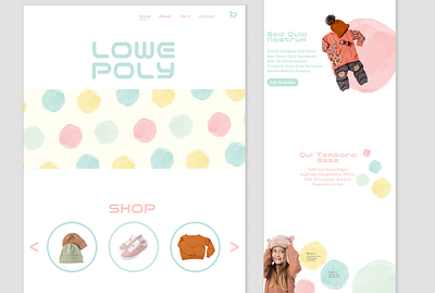 Children's clothing brand - Website & Logo design branding design logo responsive website
