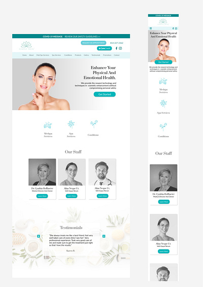 Simply Skin Medspa - Web design design graphic design responsive website