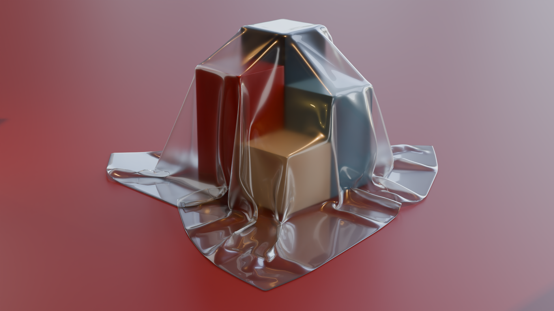 Cloth test - blender 3d blender cloth design experiment graphic design motion graphics plastic test