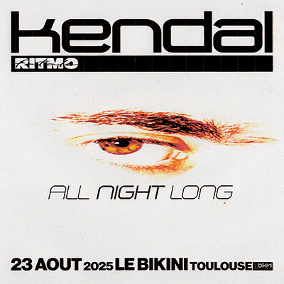 Ritmo Fatale – Kendal – Le Bikini, Toulouse affiche art art direction branding design event gen x graphic design illustration layout logo poster trance type typography ui