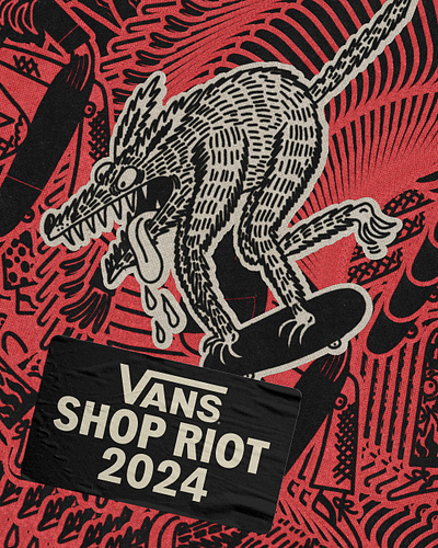 VANS Shop Riot 2024 art art direction branding design event graphic design identity illustration layout logo typography ui vans visual