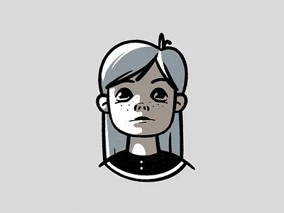 Girl 2d 2d art character girl line little girl