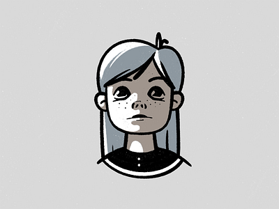 Girl 2d 2d art character girl line little girl