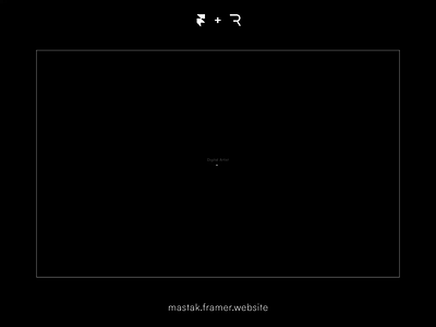 Mastak Portfolio Template Interactions animation framer illustration minimal portfolio product design rive template web design website