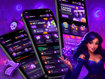 Mobile Casino app design bet app casino casino app casino design casino game casino ui ux gambling gambling app game game app gaming online jogar mini app mini game mobile betting mobile casino mobile gambling mobile game slot app