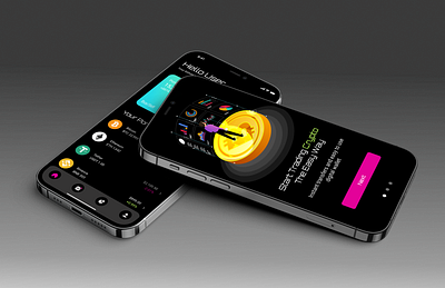 Mobile Cryptocurrency Application app branding case study crypto cryptocurrency dark mode design finance fintech illustration investing investment mobile money trading ui