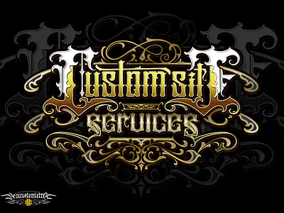Blackletter Gothic Logo for CUSTOM SITE SERVICES blackletter brandlogo brixcustomletter brixinktattoo calligraphy commissionart customlettering customlogo gothic gothicletter lettering logodesigner logomaker premiumlogo procreate tattoo tattoologo tattoologomaker tattooshop