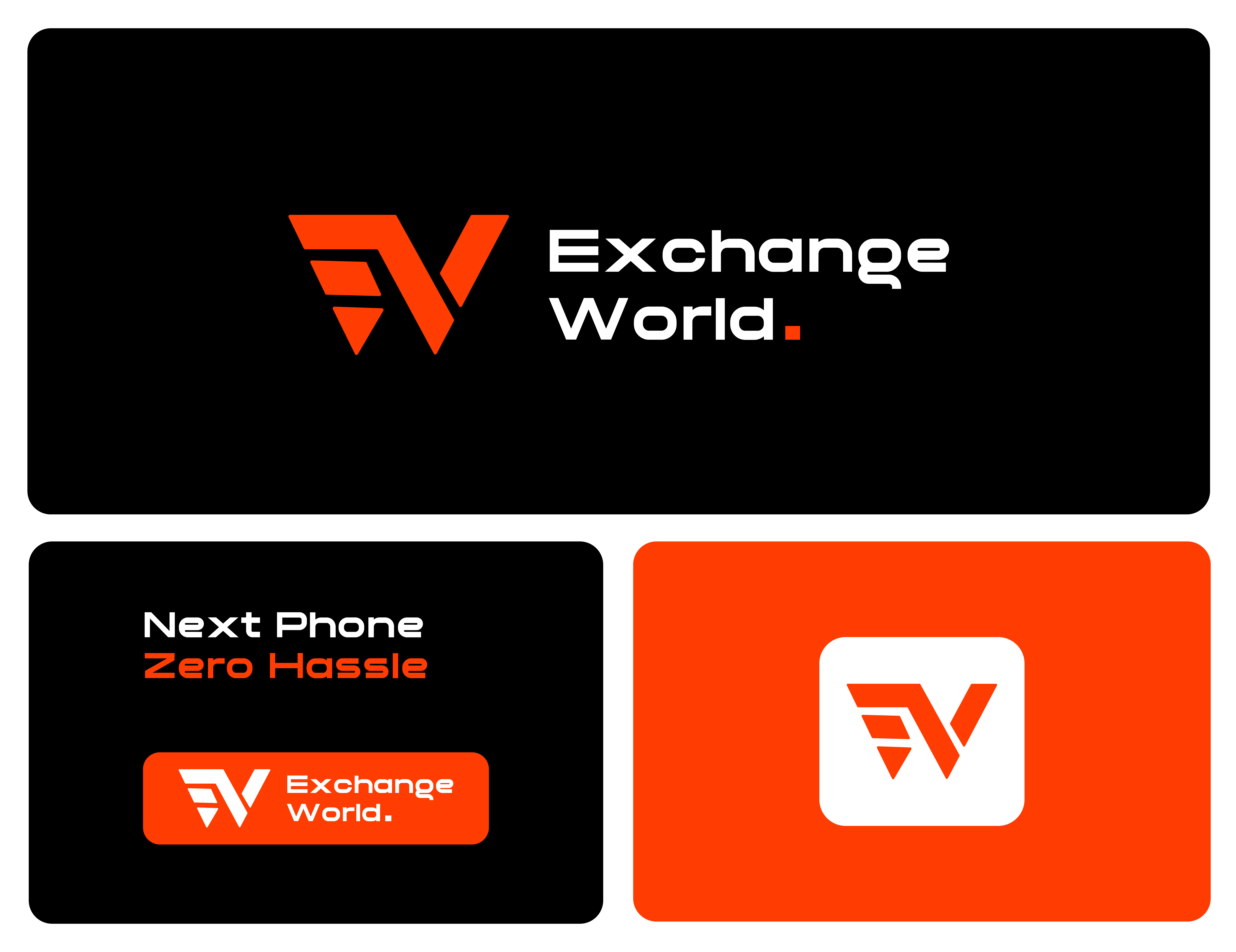 EW Lettermark and Combination Mark Logo Design best logo best logo design branding e and w logo ew letter logo exchange world graphic design illustration lettermark logo logo branding logo design startup logo typography wordmak logo