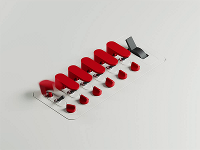 Startup 3d 3d animation blender blender3d button illustration isometric switch toggle