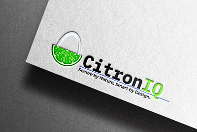 CitronIQ Logo Design branding clean design cybersecurity digitalart logo logo design mockup modern logo tech techlogo