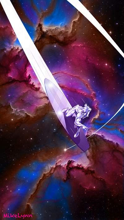 SilveRSurfeR (NebulA) byMikeLynn comic art concept art graphic art
