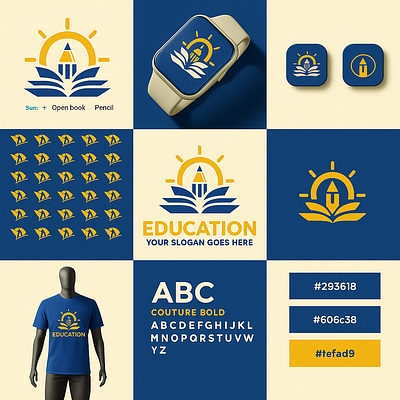 Education logo design in adobe illustrator adobe illustrator branding design graphic design logo