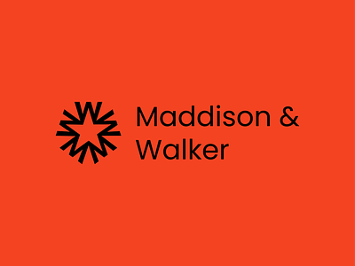 Maddison & Walker Logo Design a b c d e f g h i j k l badge brand branding fashion identity lettermark logo m logo m n o p q r s t u v w x y z mark minimalist model monogram social media star type typography w logo wm logo