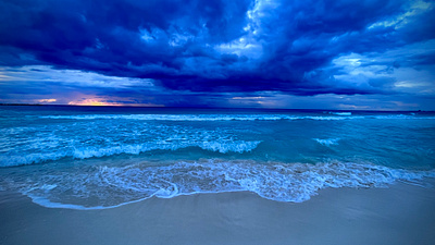 Dramatic Sunrise beach cloudy coast cold colous drama morning sunrise