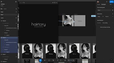 Backstage of branding design branding branding designer designer hair logo modern