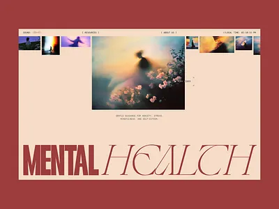 Mental health website clean design ui ux web
