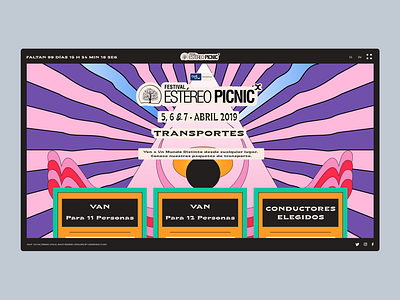 Landing Page / Festival Estéreo Picnic concert design event website hero landing page music music event one page pricing page trip ui ux