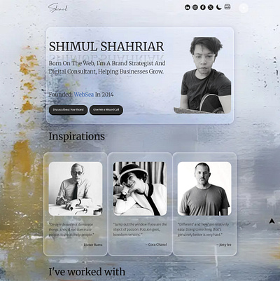 Apple Liquid Glass Portfolio Design apple design liquid glass ui web design