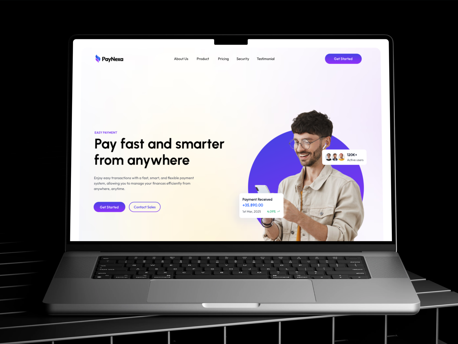 Example of Web Design (Design Only)