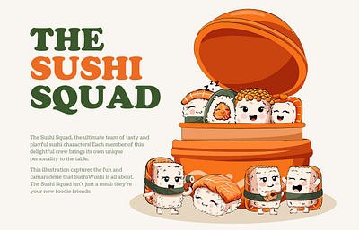 SushiWushi Illustrations adobe illustrator design flat vector graphic design illustration illustrator vector vector art