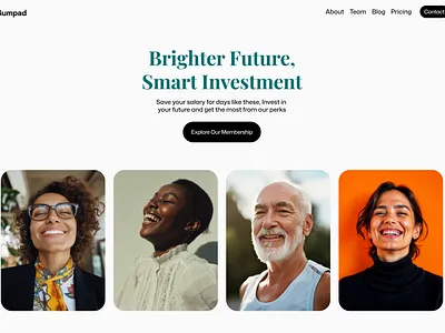 Investment Hero Section Website Design branding fintech fintech landing page fintech ux design fintech website design graphic design ui design