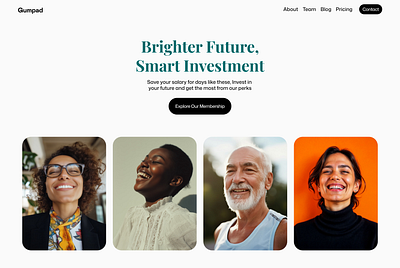 Investment Hero Section Website Design branding fintech fintech landing page fintech ux design fintech website design graphic design ui design