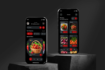 Shop-Grocery App design animation app interface delivery devignedge e commerce grocery delivery grocery list grocery shop ios mobile mobile app mobile application online online grocery online store app service ui components ui design ui kit design ui ux