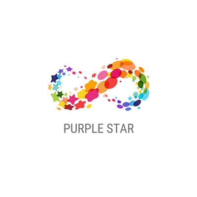 Purple Star Logo graphic design