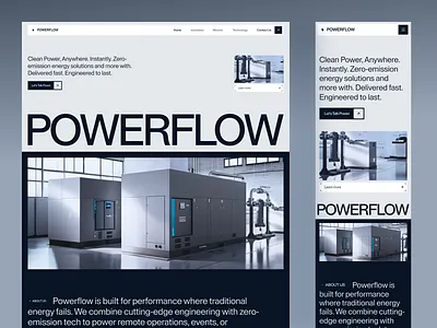 Website Design for Powerflow cleanenergydesign design dribbbleshots energytech minimal modernwebdesign orix powerflow productdesign responsivedesign sajon sustainabledesign techwebsite ui ux webdesigninspiration websitedesign
