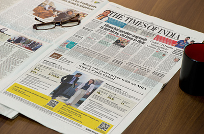 Newspaper Campaign branding campaign data mumbai times of india visualisation