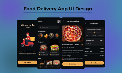 Modern Food Delivery App UI – Dark Mode Concept androidui appdesigndaily appui cleanui darkmodeui deliveryapp figmadesign foodapp fooddeliveryapp interactiondesign iosappdesign minimalui mobileappdesign mobileux moderndesign productdesign ui design userinterface uxdesign uxinspiration