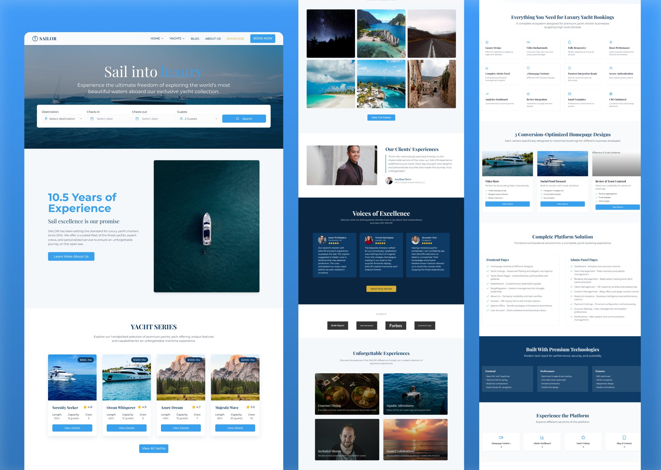 Example of Booking,  Rental | Marketplace Website 
