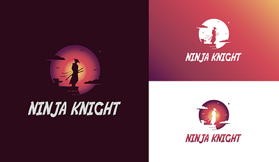 Ninja Knight (Logo Design) branding business logo company logo creative logo custom logo graphic design graphic design logo hand drawn logo logo logo creation logo design logo redesign minimalist logo modern logo negative space negative space logo ninja logo vector