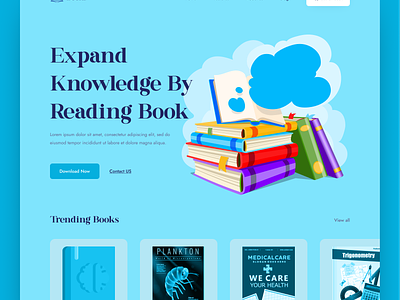 Book Online Store Landing Page book book app book shop website ebook ebooks eftiar homepage kindle kitty uix landing page online book online book store populer shop ui ui design ux web webdesign website design